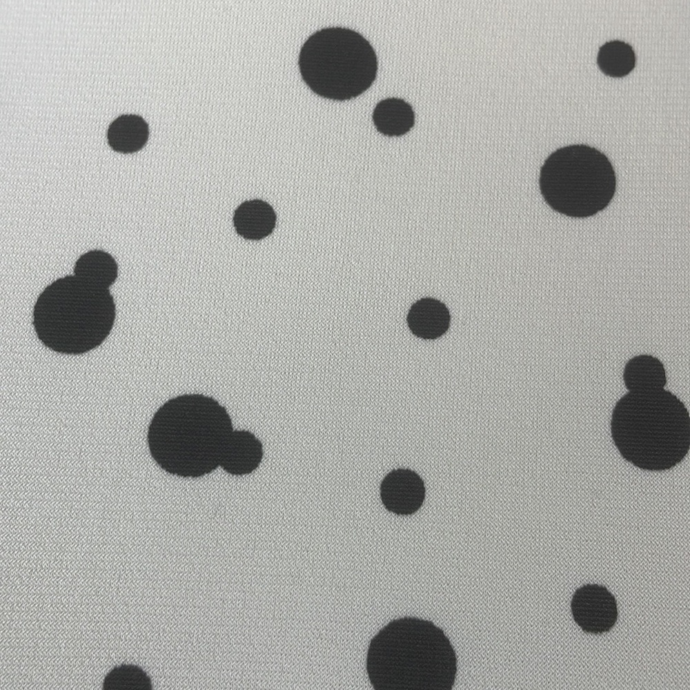 Nasty Gal Cream w/Black Polka Dot Print Mini Dress w/Tiered Elastic Ruching - 6 - Picture 3 of 12